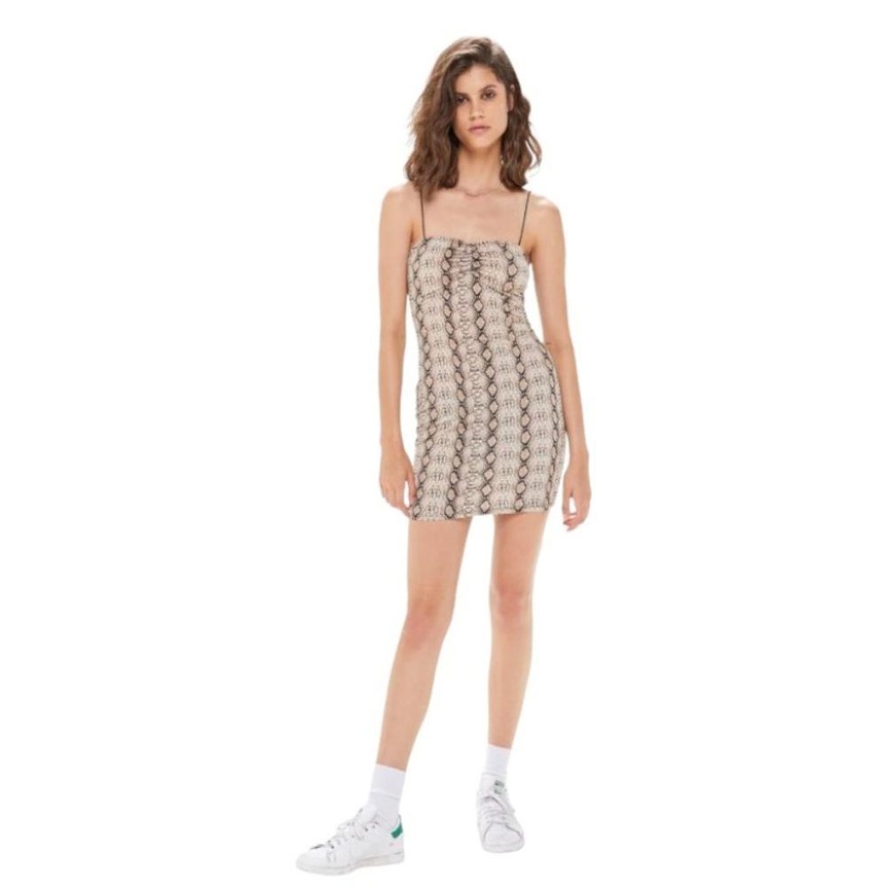Urban Outfitters Snake Print‎ Cutout Bodycon Mini Dress Women’s Medium